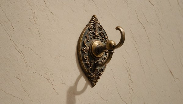 Patère vintage en laiton : un charme rétro pour votre mur